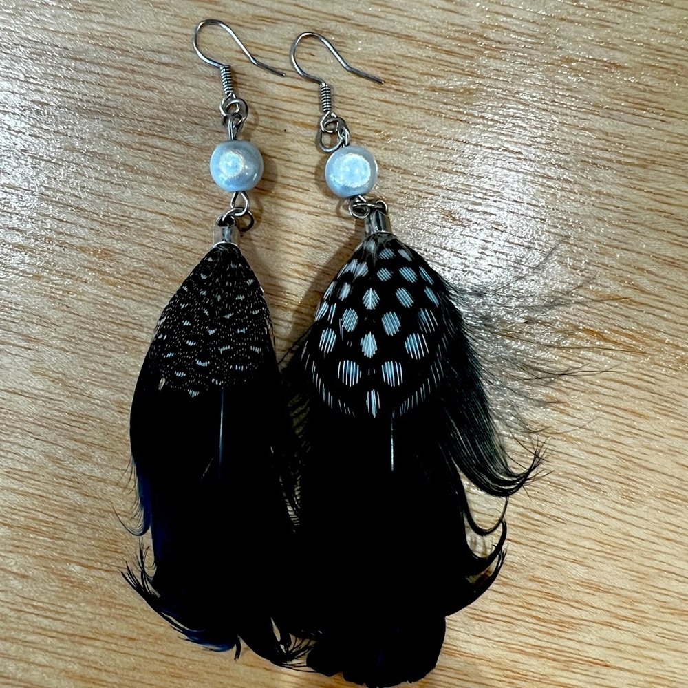 Feather earrings